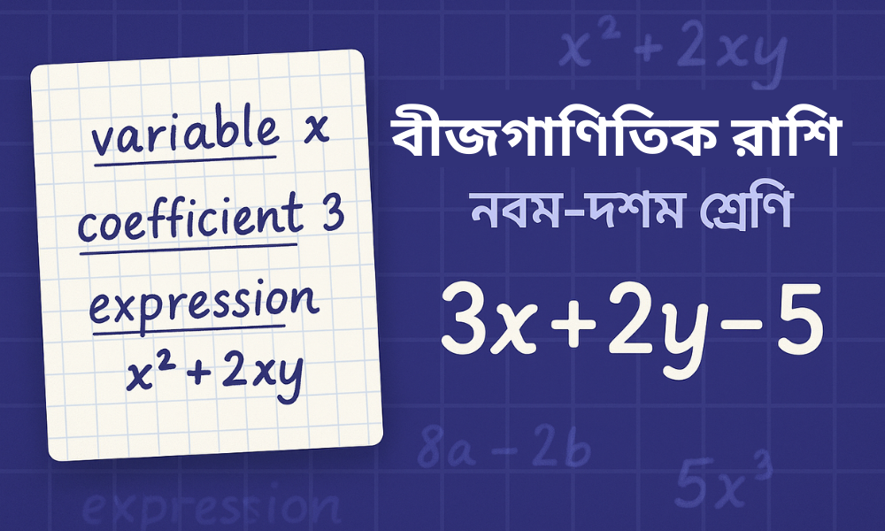 বীজগাণিতিক রাশি || নবম-দশম শ্রেণি